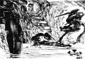 Combat within the tunnels of Ishiyama.