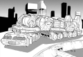 A Heavy BattleMech Recovery Vehicle transporting an Atlas