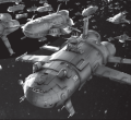 A Monsoon-class battleship taking part in the SLDF Exodus from Historical: Liberation of Terra Volume 2